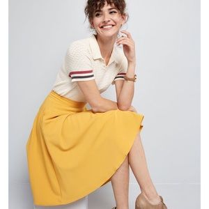 Just This Sway A-Line Skirt in Goldenrod